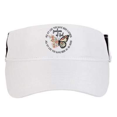 All My Life You Have Been Faithful Butterfly Christian Adult Drive Performance Visor
