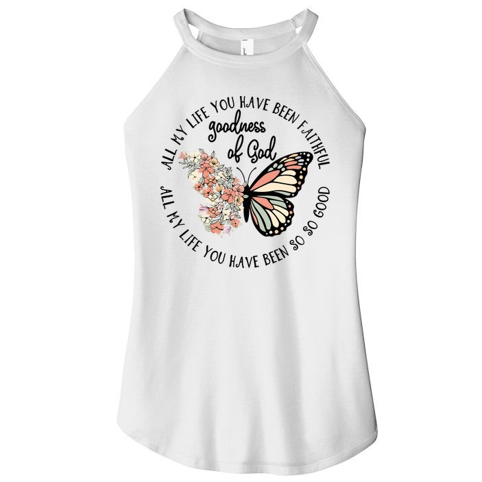 All My Life You Have Been Faithful Butterfly Christian Women's Perfect Tri Rocker Tank