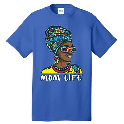 Autism Mom Life Bandana Mother’s Day Afro American Black Mom Gift Tall T-Shirt