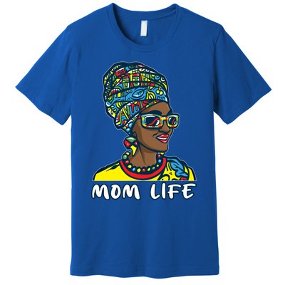 Autism Mom Life Bandana Mother’s Day Afro American Black Mom Gift Premium T-Shirt