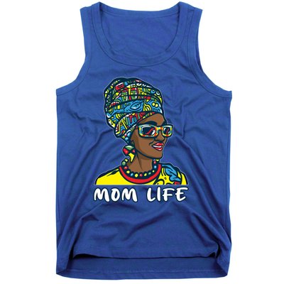 Autism Mom Life Bandana Mother’s Day Afro American Black Mom Gift Tank Top