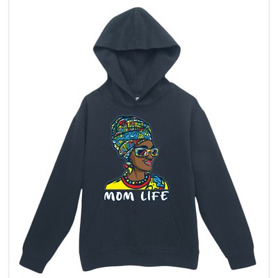 Autism Mom Life Bandana Mother’s Day Afro American Black Mom Gift Urban Pullover Hoodie