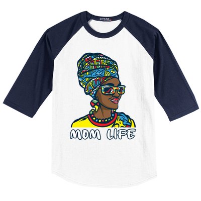 Autism Mom Life Bandana Mother’s Day Afro American Black Mom Gift Baseball Sleeve Shirt