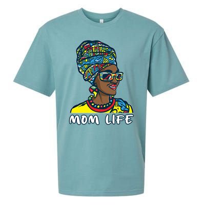 Autism Mom Life Bandana Mother’s Day Afro American Black Mom Gift Sueded Cloud Jersey T-Shirt