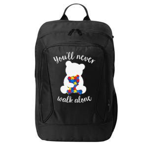 Autism Mom Love Women Autism Awareness Mom Cute Gift City Backpack