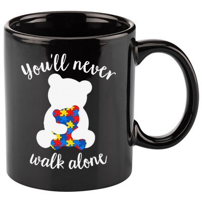 Autism Mom Love Women Autism Awareness Mom Cute Gift 11oz C Handle Ceramic Mug
