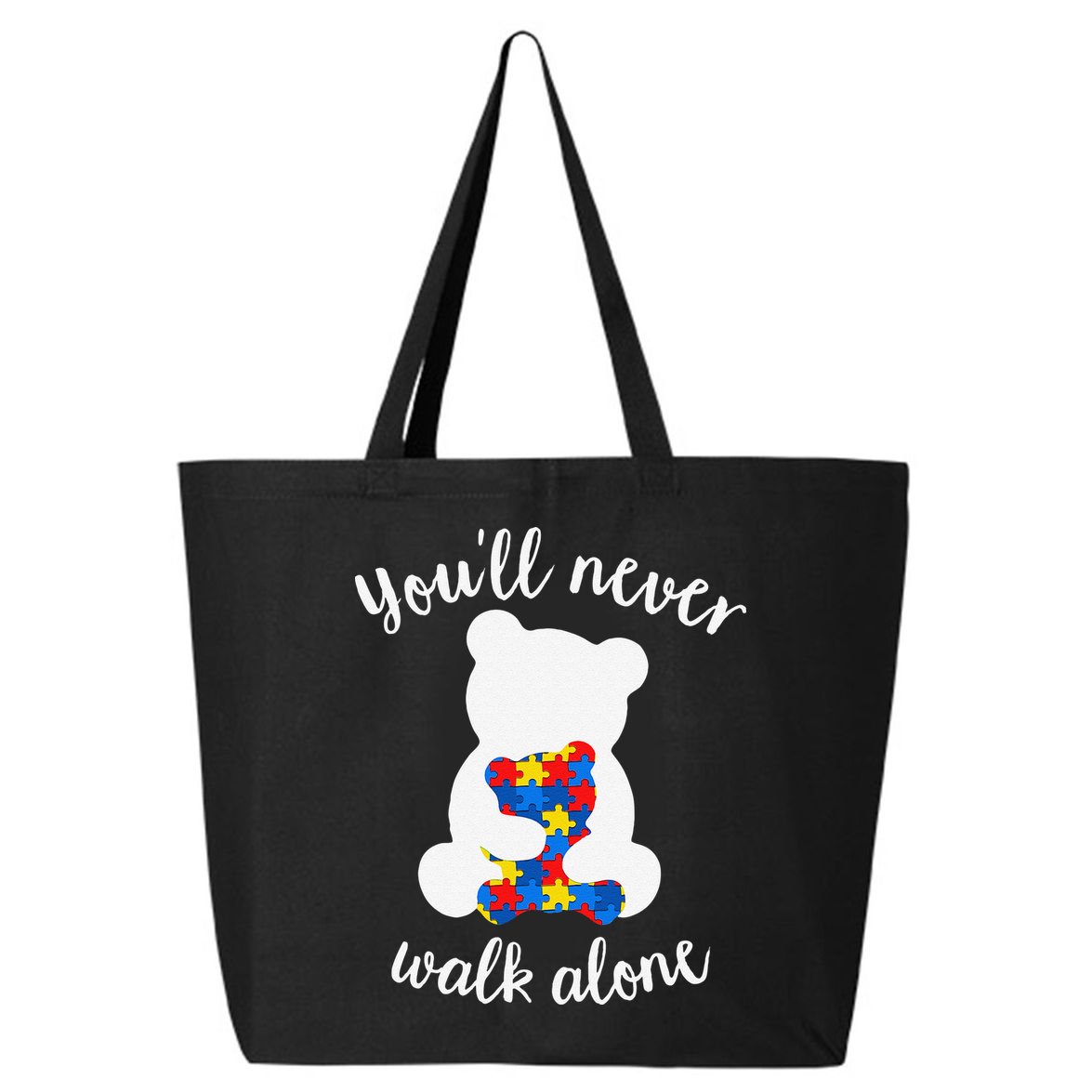 Autism Mom Love Women Autism Awareness Mom Cute Gift 25L Jumbo Tote