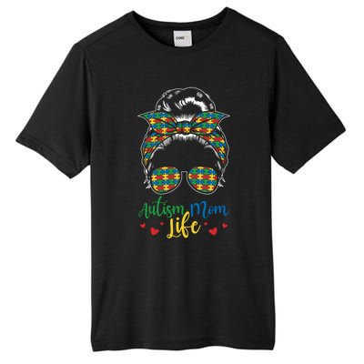 Autism Mom Life Be Kind Autism Awareness Funny Gift Tall Fusion ChromaSoft Performance T-Shirt