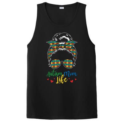 Autism Mom Life Be Kind Autism Awareness Funny Gift PosiCharge Competitor Tank