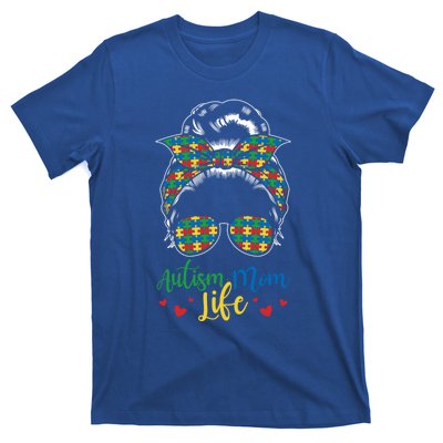 Autism Mom Life Be Kind Autism Awareness Funny Gift T-Shirt