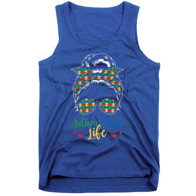 Autism Mom Life Be Kind Autism Awareness Funny Gift Tank Top