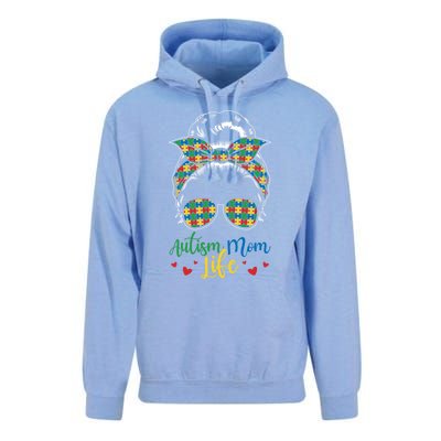 Autism Mom Life Be Kind Autism Awareness Funny Gift Unisex Surf Hoodie