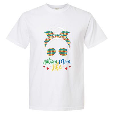 Autism Mom Life Be Kind Autism Awareness Funny Gift Garment-Dyed Heavyweight T-Shirt