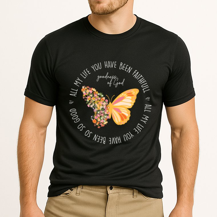 All My Life You Have Been Faithfull Goodness Of God Butterfly Cooling Performance Crew T-Shirt