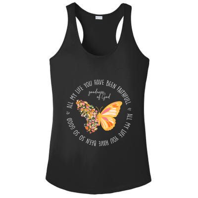 All My Life You Have Been Faithfull Goodness Of God Butterfly Ladies PosiCharge Competitor Racerback Tank