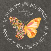 All My Life You Have Been Faithfull Goodness Of God Butterfly Cotton Canvas Backpack