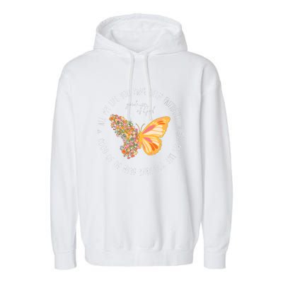 All My Life You Have Been Faithfull Goodness Of God Butterfly Garment-Dyed Fleece Hoodie