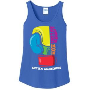 Autism Mom Life Boxing Glove Strong Mom Autism Awareness Cute Gift Ladies Essential Tank