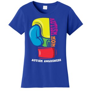 Autism Mom Life Boxing Glove Strong Mom Autism Awareness Cute Gift Women's T-Shirt