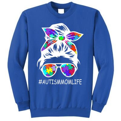 Autism Mom Life Autism Awareness Awesome Support Funny Gift Sweatshirt