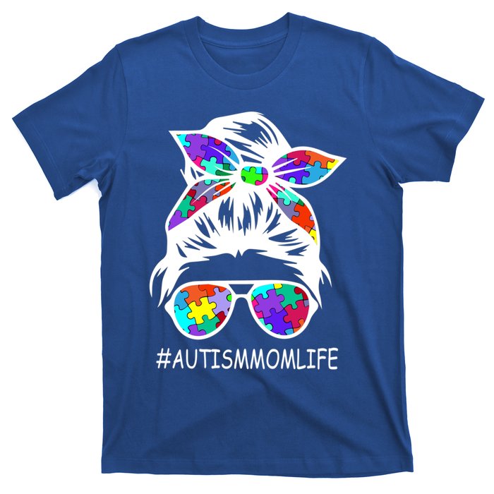 Autism Mom Life Autism Awareness Awesome Support Funny Gift T-Shirt