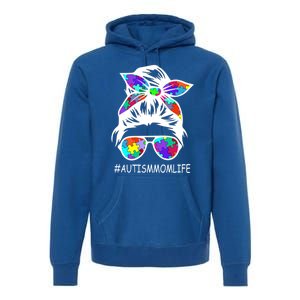 Autism Mom Life Autism Awareness Awesome Support Funny Gift Premium Hoodie