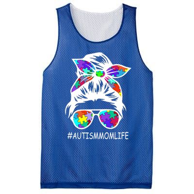 Autism Mom Life Autism Awareness Awesome Support Funny Gift Mesh Reversible Basketball Jersey Tank