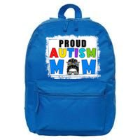 Autism Mom Life Messy Bun Sunglasses Bandana Mother’s Day Gift 16 in Basic Backpack