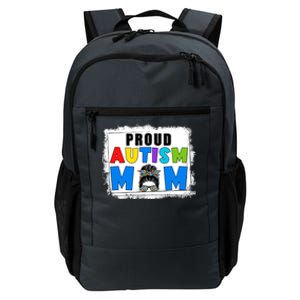 Autism Mom Life Messy Bun Sunglasses Bandana Mother’s Day Gift Daily Commute Backpack