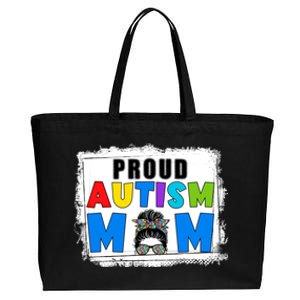 Autism Mom Life Messy Bun Sunglasses Bandana Mother’s Day Gift Cotton Canvas Jumbo Tote