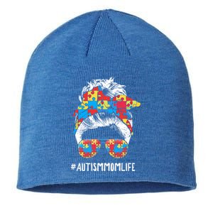 Autism Mom Life Messy Bun Sunglasses Bandana Mother’s Day Gift Sustainable Beanie