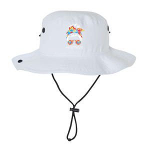 Autism Mom Life Messy Bun Sunglasses Bandana Mother’s Day Gift Legacy Cool Fit Booney Bucket Hat