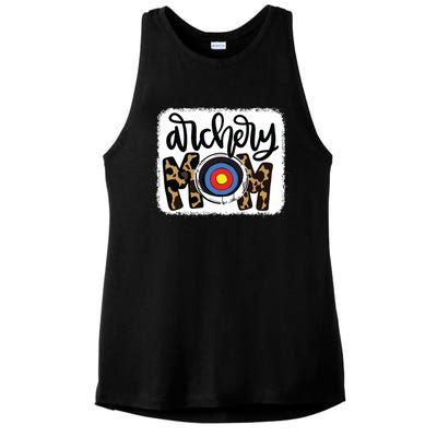 Archery Mom Leopard Shirts Archery Mama Ladies PosiCharge Tri-Blend Wicking Tank