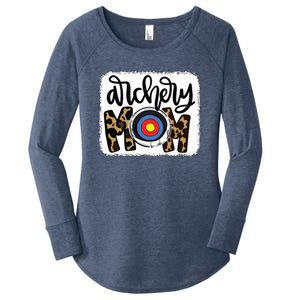 Archery Mom Leopard Shirts Archery Mama Women's Perfect Tri Tunic Long Sleeve Shirt