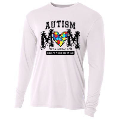 Autism Mom Like A Normal Mom Except Much Stronger Cooling Performance Long Sleeve Crew