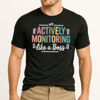 Actively Monitoring Like A Boss State Testing Day Teacher Cooling Performance Crew T-Shirt