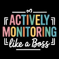 Actively Monitoring Like A Boss State Testing Day Teacher Drawstring Bag