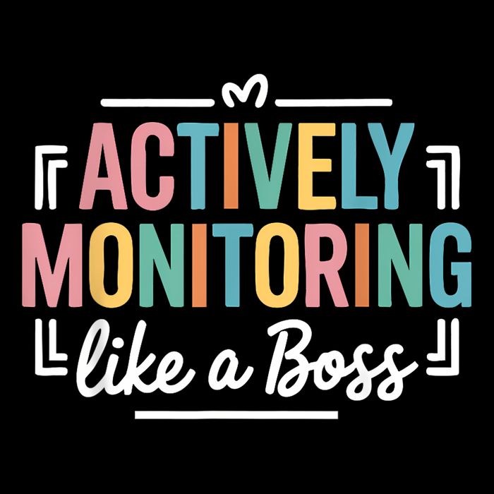 Actively Monitoring Like A Boss State Testing Day Teacher Drawstring Bag