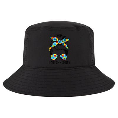 Autism Mom Life Messy Bun Sunglasses Bandana Mother’s Day Cute Gift Cool Comfort Performance Bucket Hat