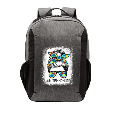 Autism Mom Life Messy Bun Sunglasses Bandana Mother’s Day Gift Vector Backpack