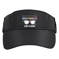 Actively Monitoring Like A Boss Testing Day Funny Teacher Adult Drive Performance Visor