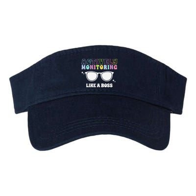 Actively Monitoring Like A Boss Testing Day Funny Teacher Visor