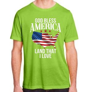 American Map Land That I Love Patrioticic Memorial Day 4th O Gift Adult ChromaSoft Performance T-Shirt