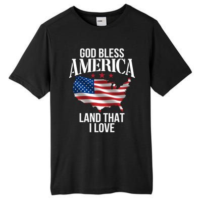 American Map Land That I Love Patrioticic Memorial Day 4th O Gift Tall Fusion ChromaSoft Performance T-Shirt