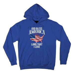 American Map Land That I Love Patrioticic Memorial Day 4th O Gift Tall Hoodie