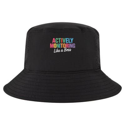 Actively Monitoring Like A Boss State Testing Cool Comfort Performance Bucket Hat