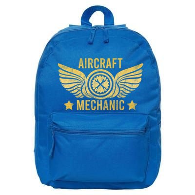 Aircraft Mechanic Logo Badge Aviation Gift 16 in Basic Backpack