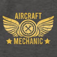 Aircraft Mechanic Logo Badge Aviation Gift Vector Backpack