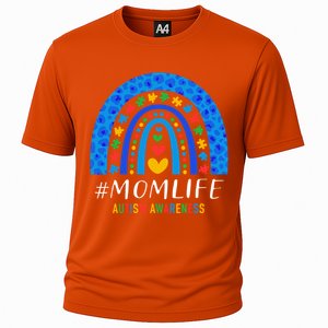 Autism Mom Life Rainbow Leopard Mothers Day For Mom Gift Cooling Performance Crew T-Shirt