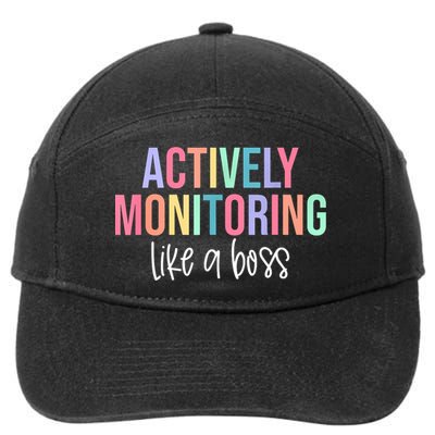 Actively Monitoring Like A Boss State Testing Teacher  7-Panel Snapback Hat